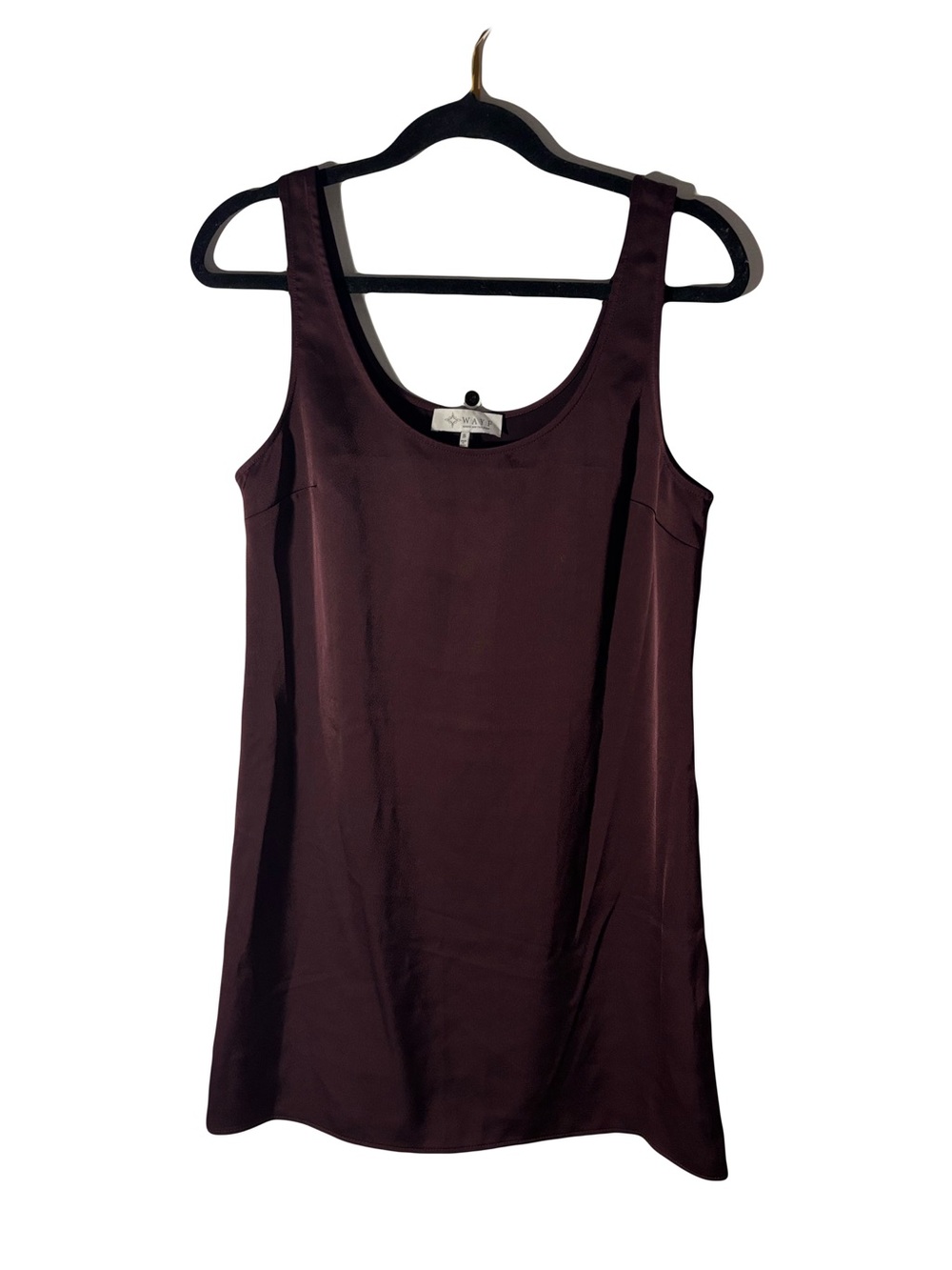 Wayf Plum Scoop Neck Slip Dress